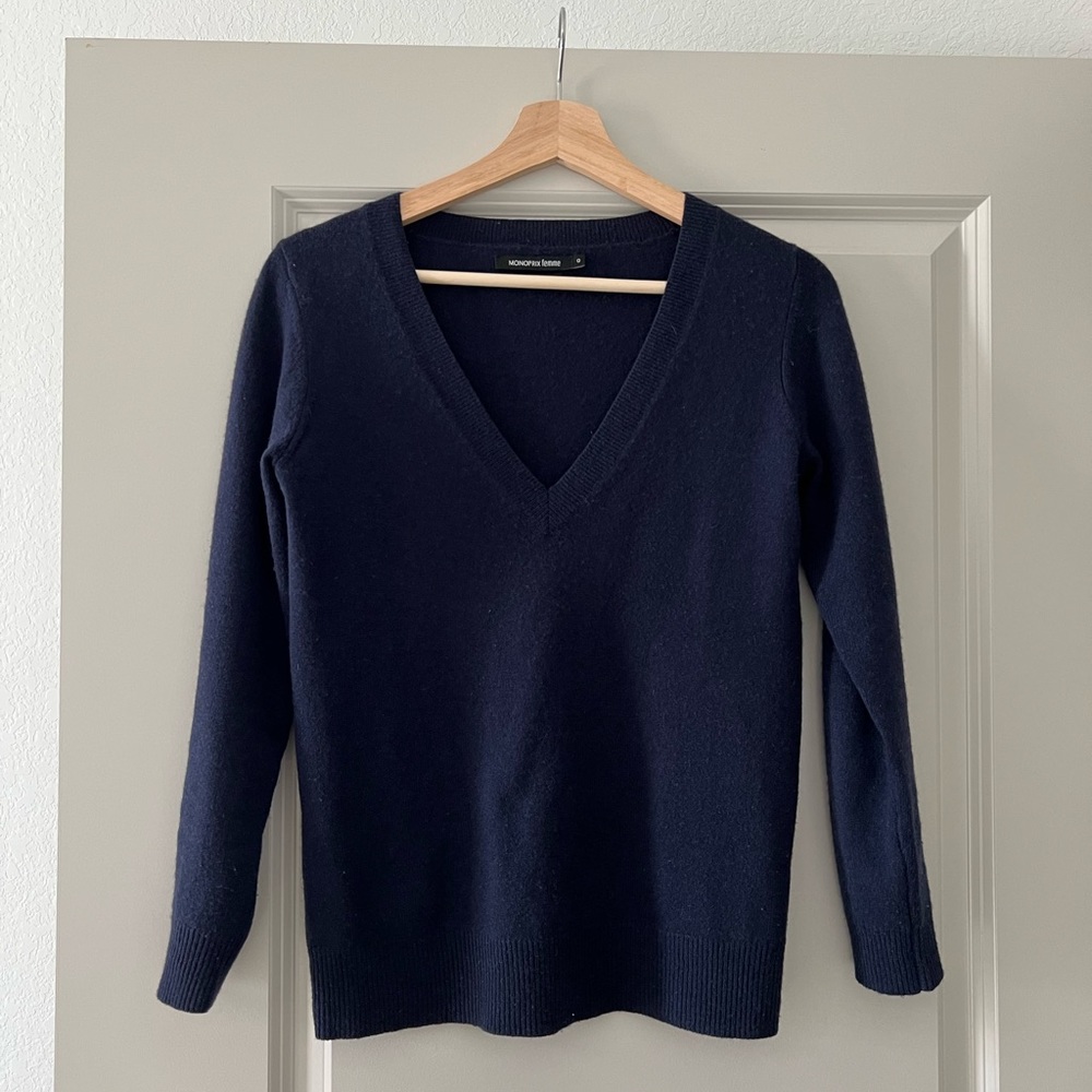 MONOPRIX femme, 100% cashmere sweater, size 0, like new